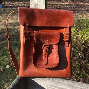 Leather Messenger Bag